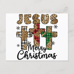 Cartes Pour Fêtes Annuelles Foi Amour Noël Jésus Dieu Joie des Fêtes 