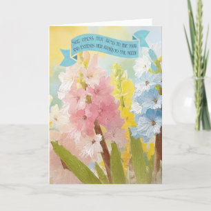 Cartes Pour Fêtes Annuelles Foi des femmes Bible, Fleurs de Hyacinth, Fête des