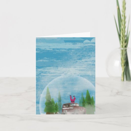 Cartes Pour Fêtes Annuelles Folded Holiday Card funny (Devant)