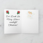 Cartes Pour Fêtes Annuelles Folded Holiday Card  : Joy To The World . (Intérieur)