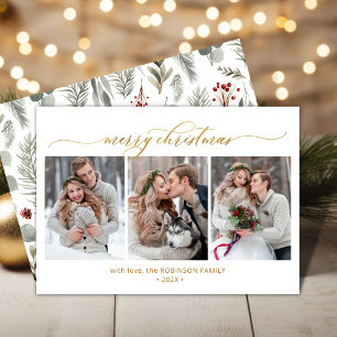 Cartes Pour Fêtes Annuelles Foliage botanique 3 Noël multiphoto