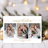 Cartes Pour Fêtes Annuelles Foliage botanique 3 Noël multiphoto