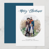 Cartes Pour Fêtes Annuelles Foliage gelé (Devant / Derrière)