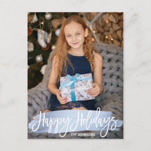 Cartes Pour Fêtes Annuelles Folie de Noël Bleu Joyeuses Fêtes Famille   PHOTO