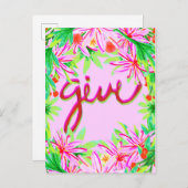 Cartes Pour Fêtes Annuelles Folio de Noël - Donne (Devant / Derrière)