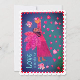 Cartes Pour Fêtes Annuelles Folk Art Angel Valentine