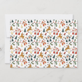 Cartes Pour Fêtes Annuelles Folk Art Happy Christmas Character