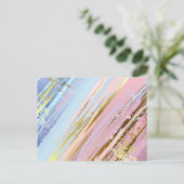 Cartes Pour Fêtes Annuelles Fond rose texturé (Debout devant)