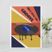 Cartes Pour Fêtes Annuelles Fondre dans la petite impression Groove (Debout devant)