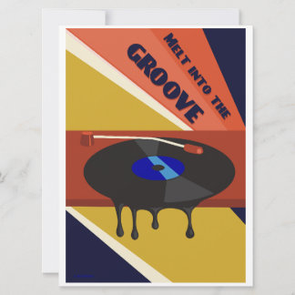 Cartes Pour Fêtes Annuelles Fondre dans la petite impression Groove