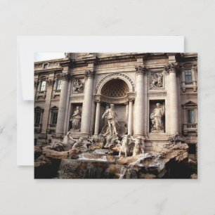 Cartes Pour Fêtes Annuelles Fontaine de Trevi Rome Italie Voyage
