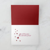 Cartes Pour Fêtes Annuelles Fonte cardiaque de Valentine (Intérieur)