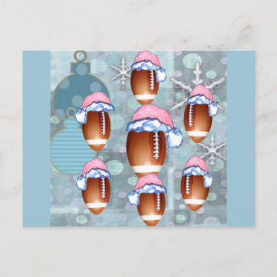 CARTES POUR FÊTES ANNUELLES FOOTBALL DE CHRISTMA