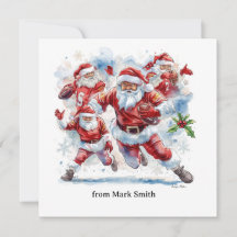 Football de Noël avec le Père Noël