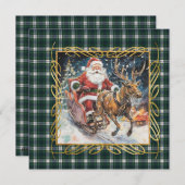 Cartes Pour Fêtes Annuelles Forbes Dress Scottish Tartan Christmas (Devant / Derrière)
