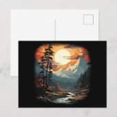 Cartes Pour Fêtes Annuelles Forêt (Devant / Derrière)