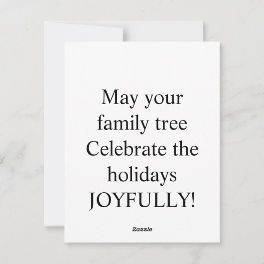 Cartes Pour Fêtes Annuelles Forêt, bleu et or (Dos)