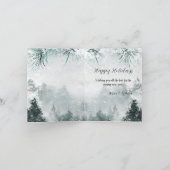 Cartes Pour Fêtes Annuelles Forêt boisée de neige suspendue ornements en verre (Intérieur)