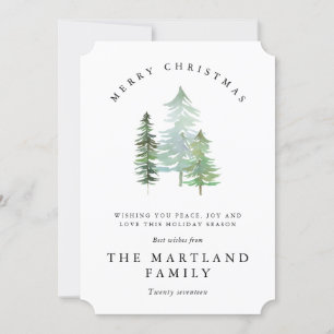 CARTES POUR FÊTES ANNUELLES FORÊT DE COULEUR D'EAU-MERRY NOËL (PHOTOGRAPHIE)
