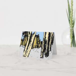 Cartes Pour Fêtes Annuelles Forêt d'hiver