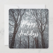 Cartes Pour Fêtes Annuelles Forêt d'hiver de Foggy (Devant)