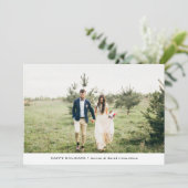 Cartes Pour Fêtes Annuelles Forêt d'hiver | Happy Holidays Photo (Debout devant)