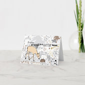 Cartes Pour Fêtes Annuelles Forêt d'hiver Magic Deer