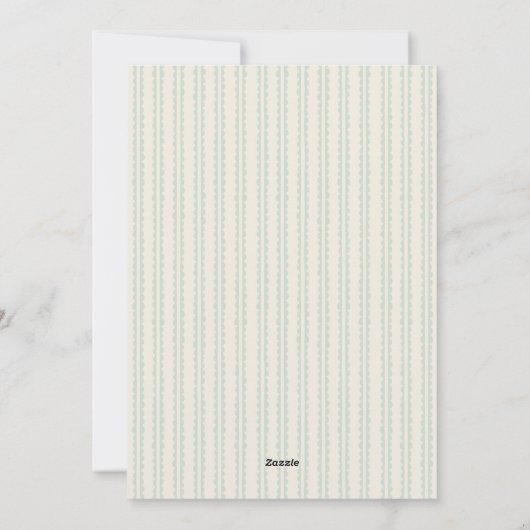 Cartes Pour Fêtes Annuelles Forêt irky vert main tiré Joyeux Noël (Dos)