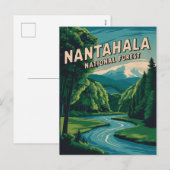 Cartes Pour Fêtes Annuelles Forêt nationale de Nantahala (Devant / Derrière)