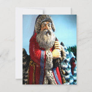 Cartes Pour Fêtes Annuelles Forêt Père Noël I