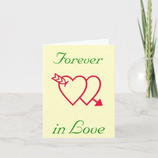 Cartes Pour Fêtes Annuelles Forever in Love (Devant)