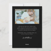 Cartes Pour Fêtes Annuelles Forever Us Script Black Valentine Photo (Dos)