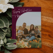 Cartes Pour Fêtes Annuelles Forever Us Script Cranberry Valentine Photo