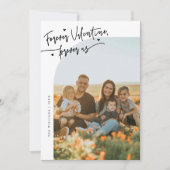 Cartes Pour Fêtes Annuelles Forever Us Script Heart White Valentines Day Photo (Devant)