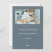 Cartes Pour Fêtes Annuelles Forever Us Script Slate Blue Valentine Photo (Dos)