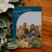 Cartes Pour Fêtes Annuelles Forever Us Script Teal Valentine Photo