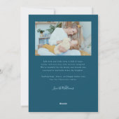 Cartes Pour Fêtes Annuelles Forever Us Script Teal Valentine Photo (Dos)