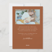 Cartes Pour Fêtes Annuelles Forever Us Script Terracotta Valentine Photo (Dos)