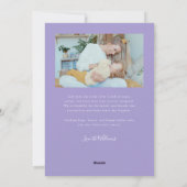 Cartes Pour Fêtes Annuelles Forever Us Script Violet Valentine Photo (Dos)