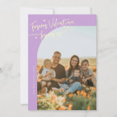 Cartes Pour Fêtes Annuelles Forever Us Script Wisteria Valentine Photo (Devant)