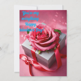 Cartes Pour Fêtes Annuelles "Forever Yours - Elegant Valentine's Day Card"