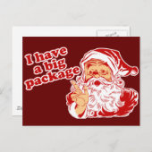 Cartes Pour Fêtes Annuelles Forfait Santas Big (Devant / Derrière)