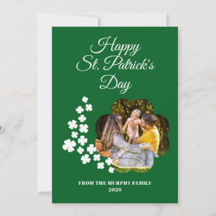 Cartes Pour Fêtes Annuelles Forme de trèfle dispersé Photo St Patrick's Day