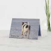 Cartes Pour Fêtes Annuelles Forme de Valentine le chien (Dos)