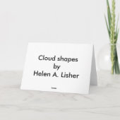 Cartes Pour Fêtes Annuelles Formes Cloud (Dos)