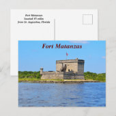 Cartes Pour Fêtes Annuelles Fort Matanzas (Devant / Derrière)