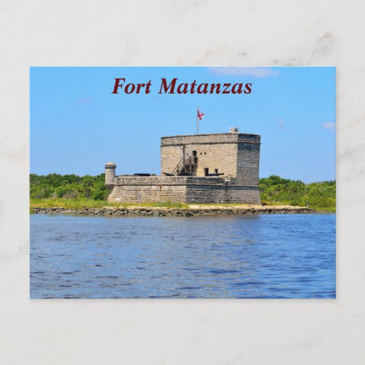 Cartes Pour Fêtes Annuelles Fort Matanzas (Devant)