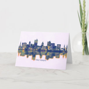 Cartes Pour Fêtes Annuelles Fort Wayne Skyline