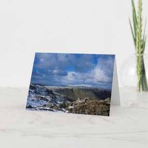 Cartes Pour Fêtes Annuelles Foulard et Skiddaw hiver