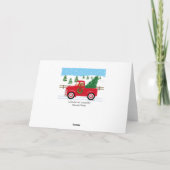 Cartes Pour Fêtes Annuelles Fox Red Labrador Red Truck Noël (Dos)